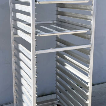 NEW 36 C-Shape Slide All-Welded Aluminum Bakery Cookie Commercial Sheet Pan Rack